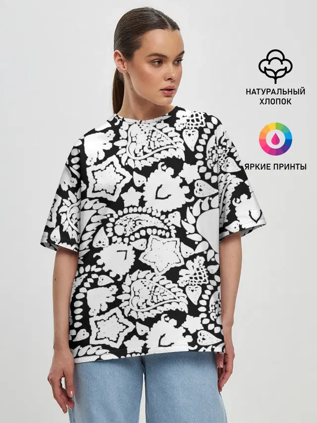 Женская футболка оверсайз