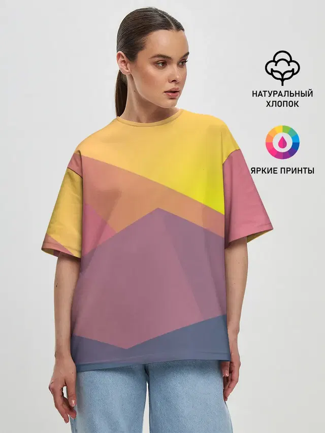 Женская футболка оверсайз