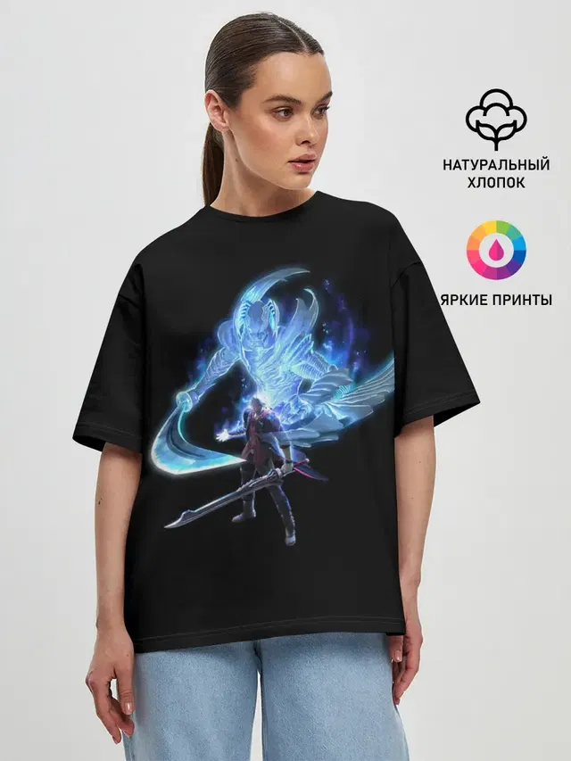 Женская футболка оверсайз