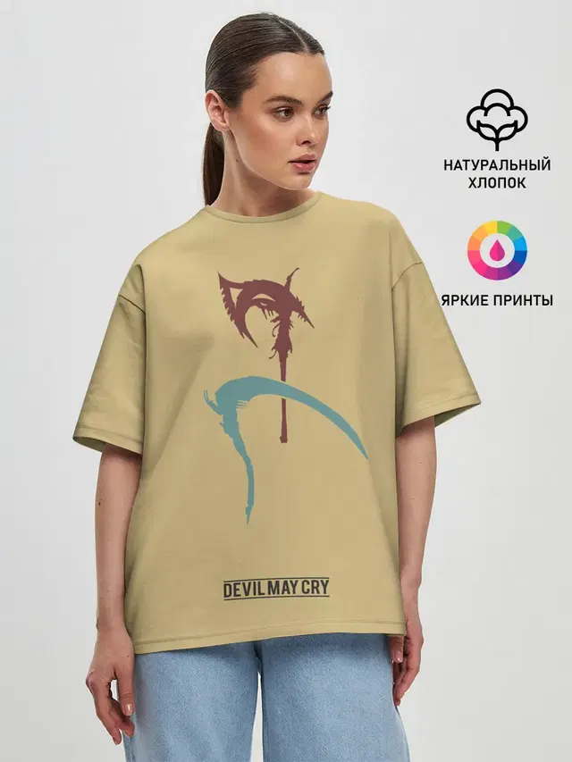 Женская футболка оверсайз