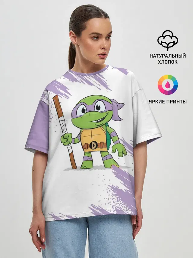 Женская футболка оверсайз
