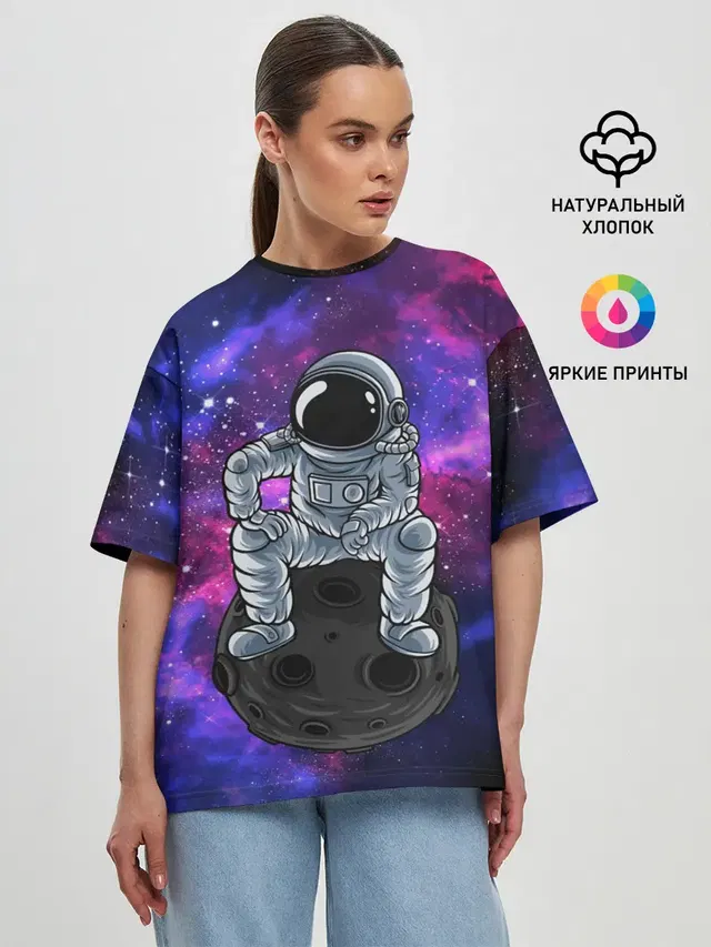 Женская футболка оверсайз