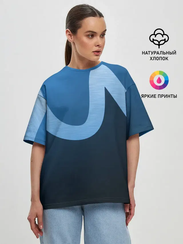 Женская футболка оверсайз