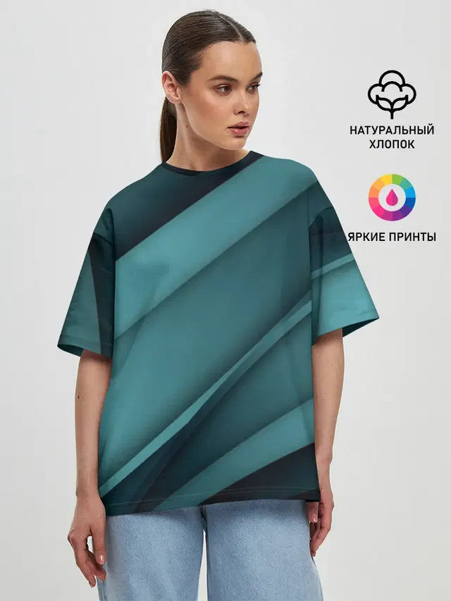 Женская футболка оверсайз