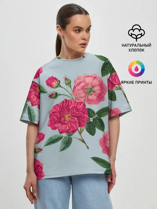 Женская футболка оверсайз