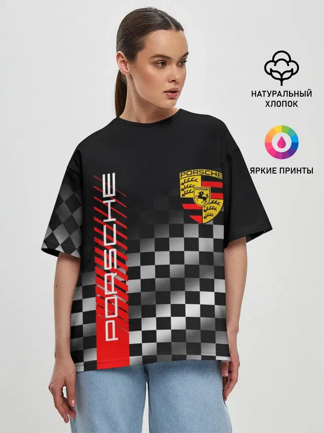 Женская футболка оверсайз