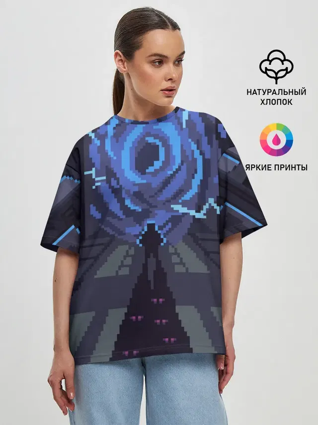 Женская футболка оверсайз