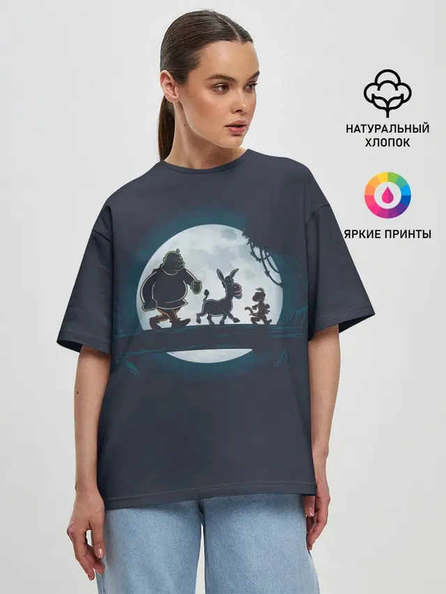 Женская футболка оверсайз
