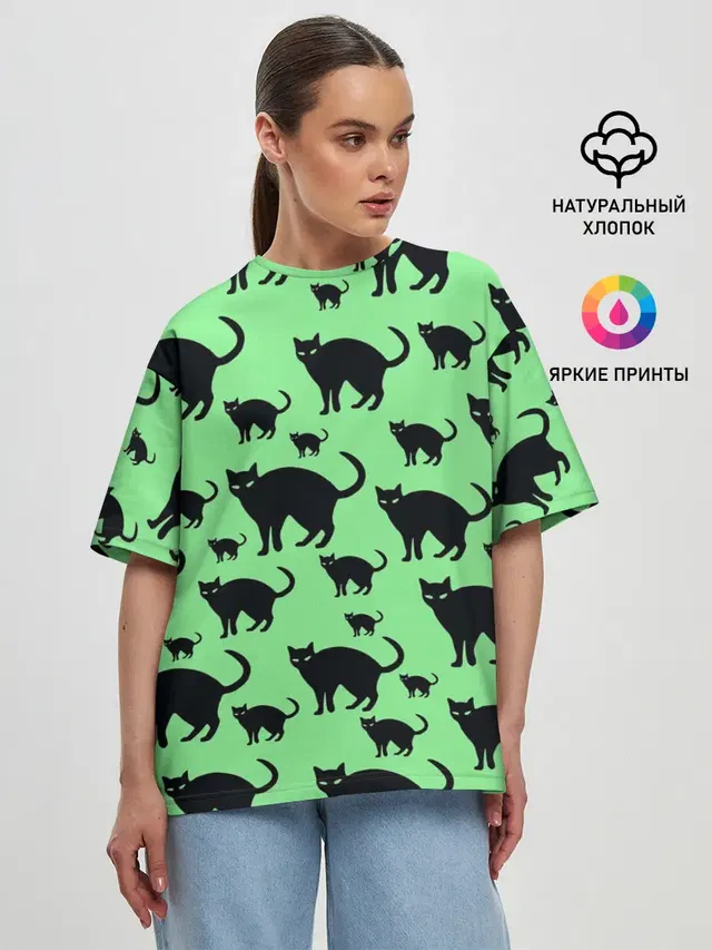 Женская футболка оверсайз
