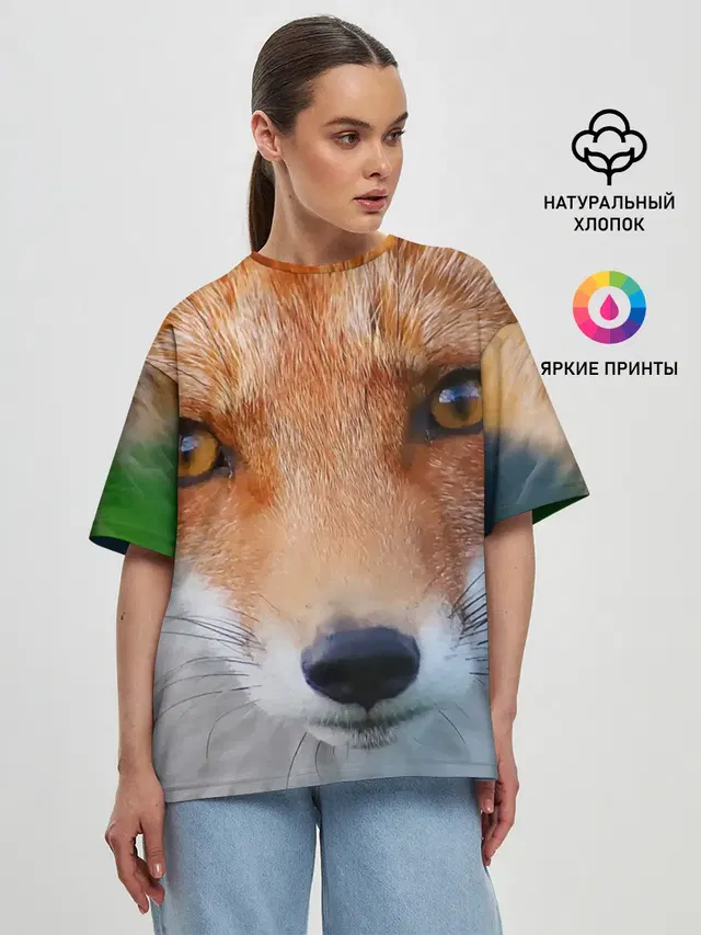 Женская футболка оверсайз