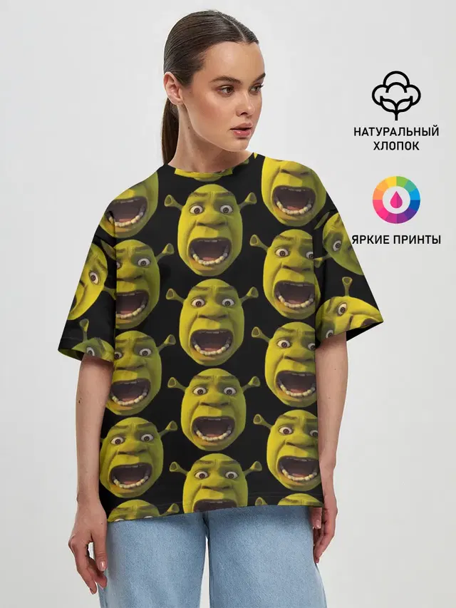 Женская футболка оверсайз