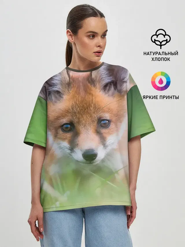 Женская футболка оверсайз