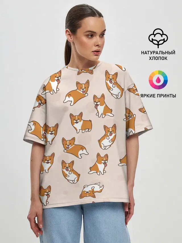 Женская футболка оверсайз