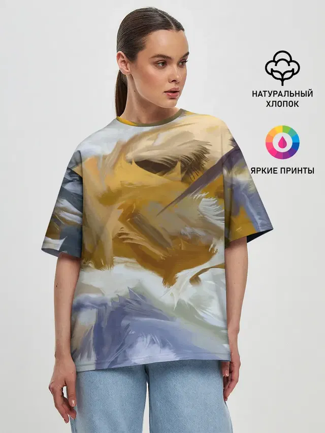 Женская футболка оверсайз