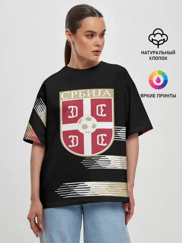 Женская футболка оверсайз