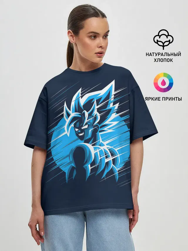 Женская футболка оверсайз