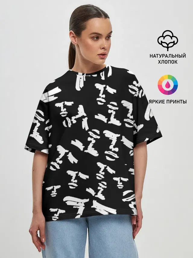 Женская футболка оверсайз