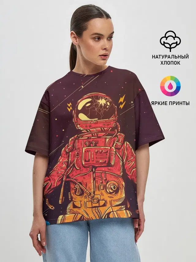 Женская футболка оверсайз