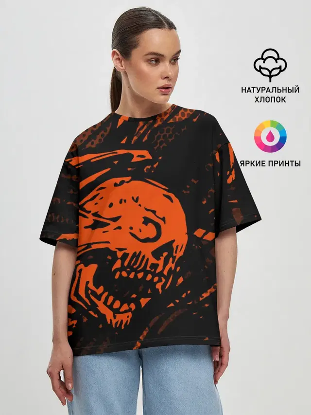 Женская футболка оверсайз