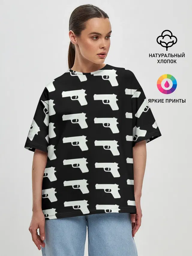 Женская футболка оверсайз
