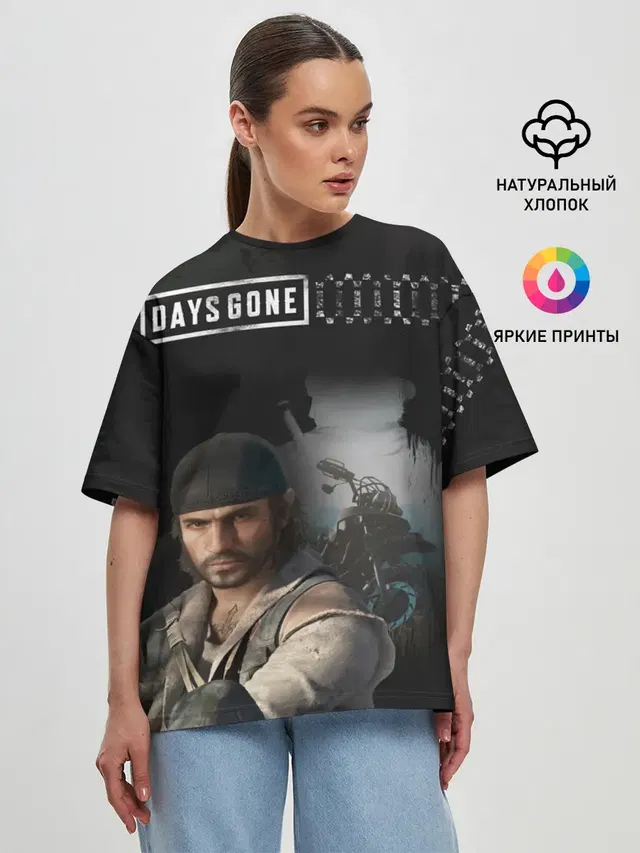 Женская футболка оверсайз