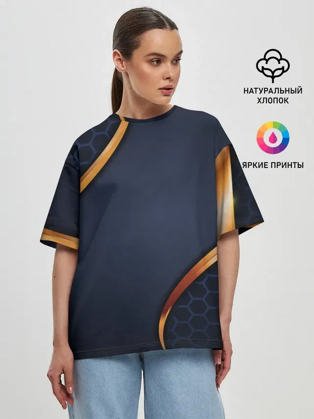 Женская футболка оверсайз