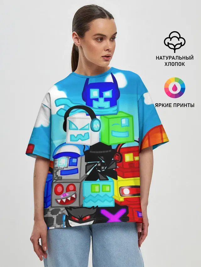 Женская футболка оверсайз