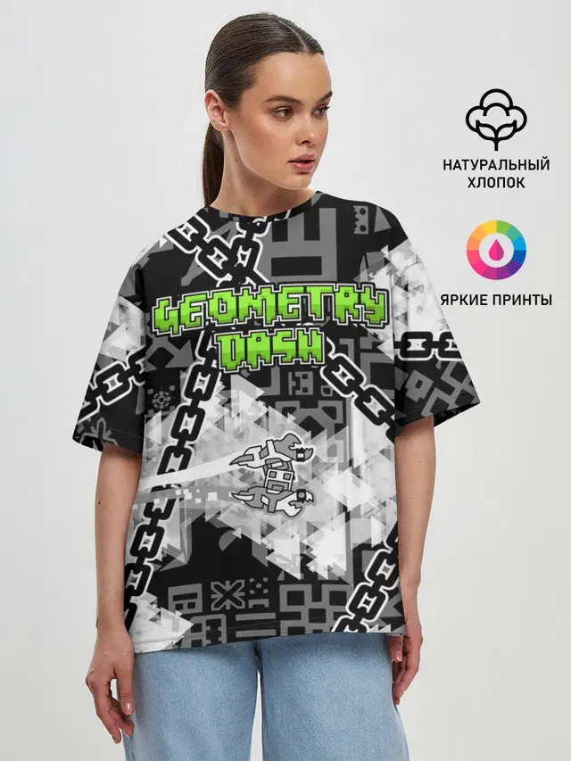 Женская футболка оверсайз
