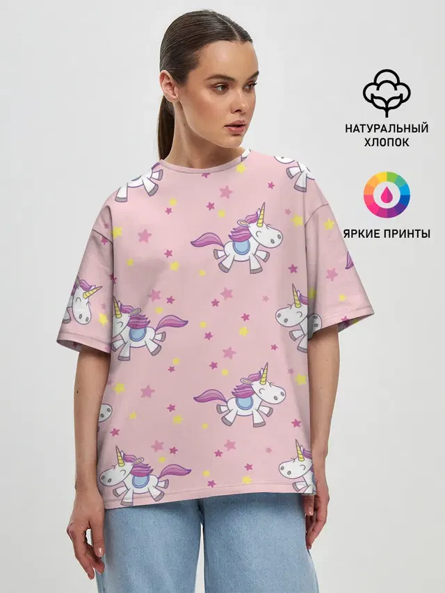 Женская футболка оверсайз