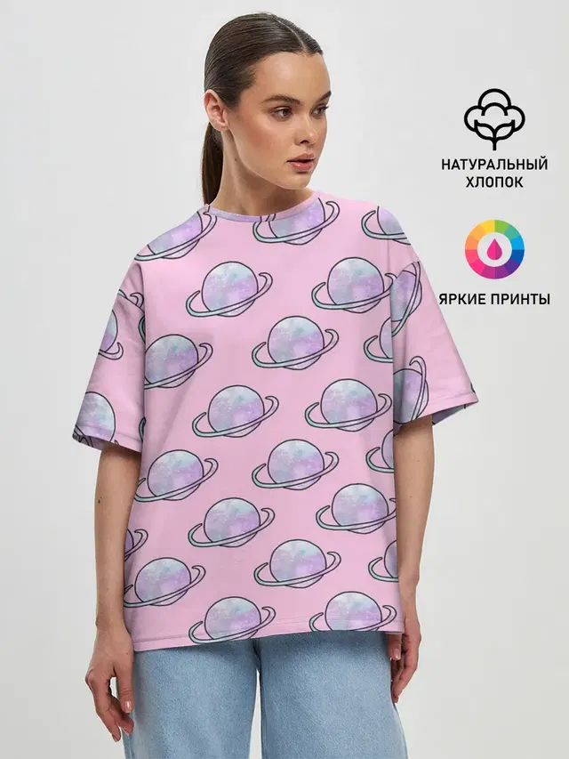 Женская футболка оверсайз