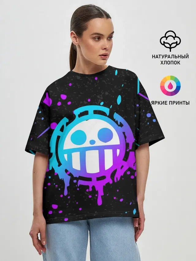 Женская футболка оверсайз