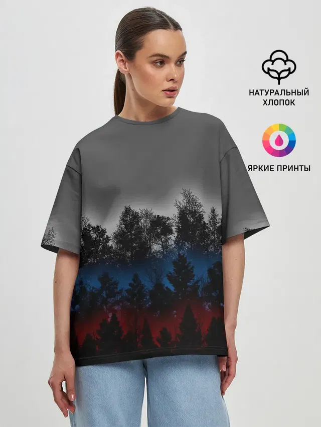 Женская футболка оверсайз