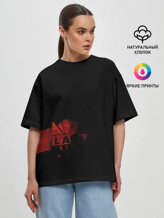 Женская футболка оверсайз