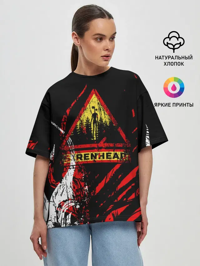 Женская футболка оверсайз