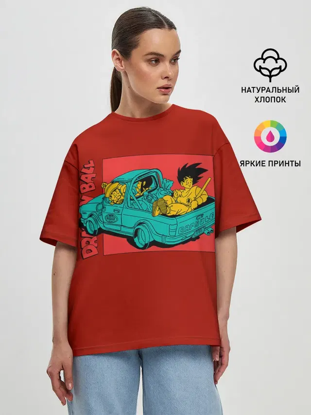 Женская футболка оверсайз