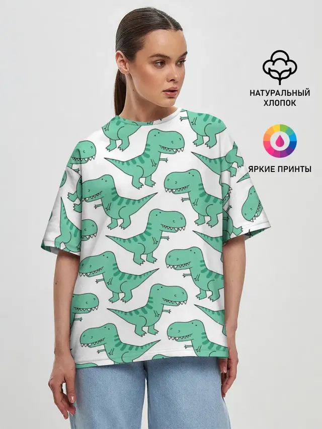 Женская футболка оверсайз