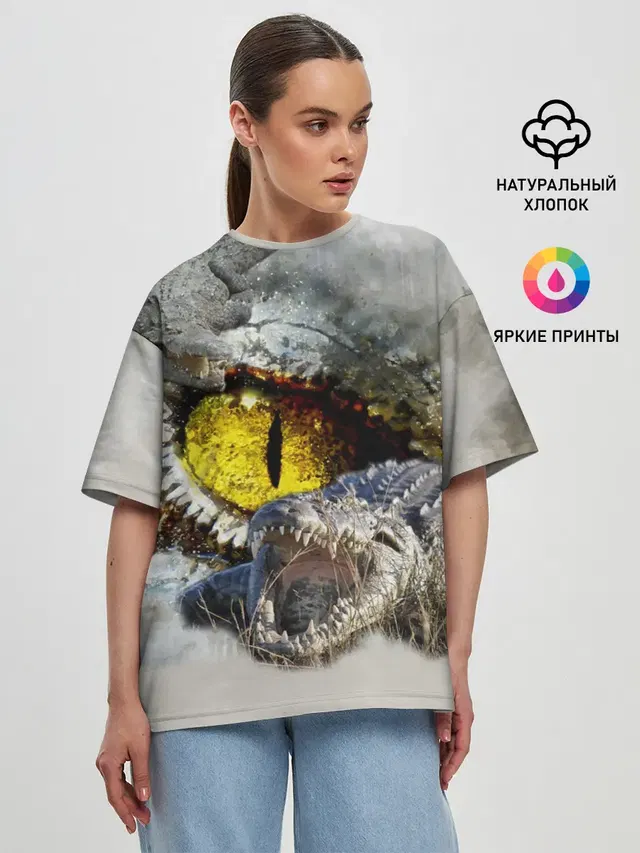 Женская футболка оверсайз
