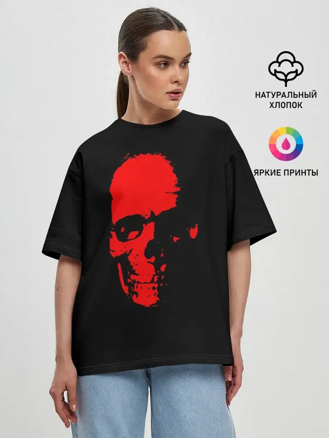 Женская футболка оверсайз
