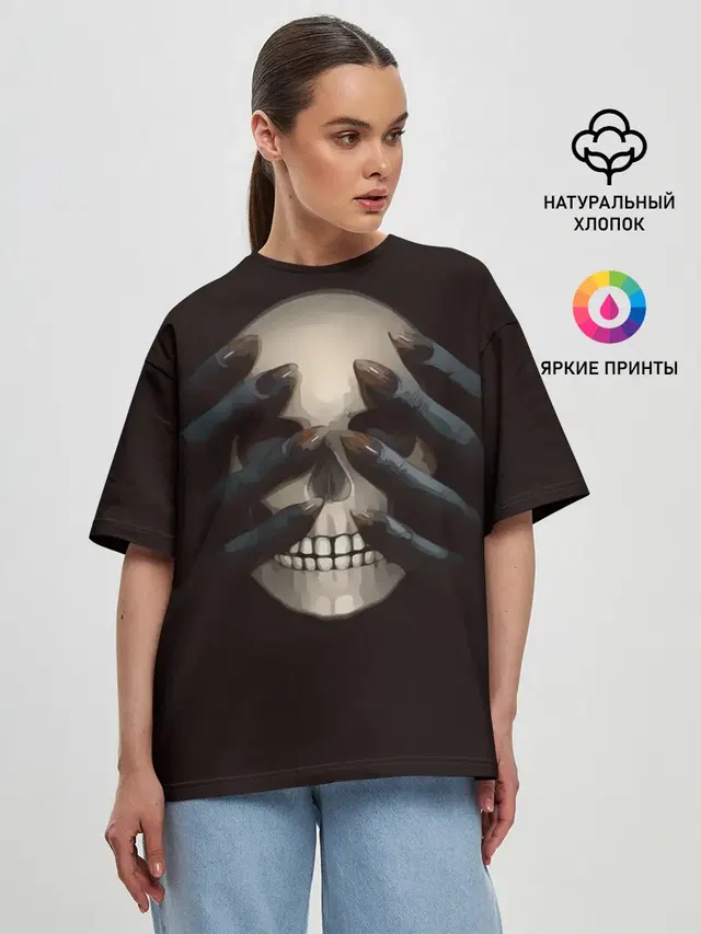 Женская футболка оверсайз