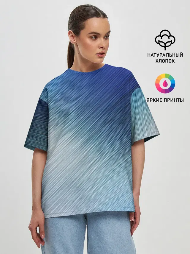 Женская футболка оверсайз