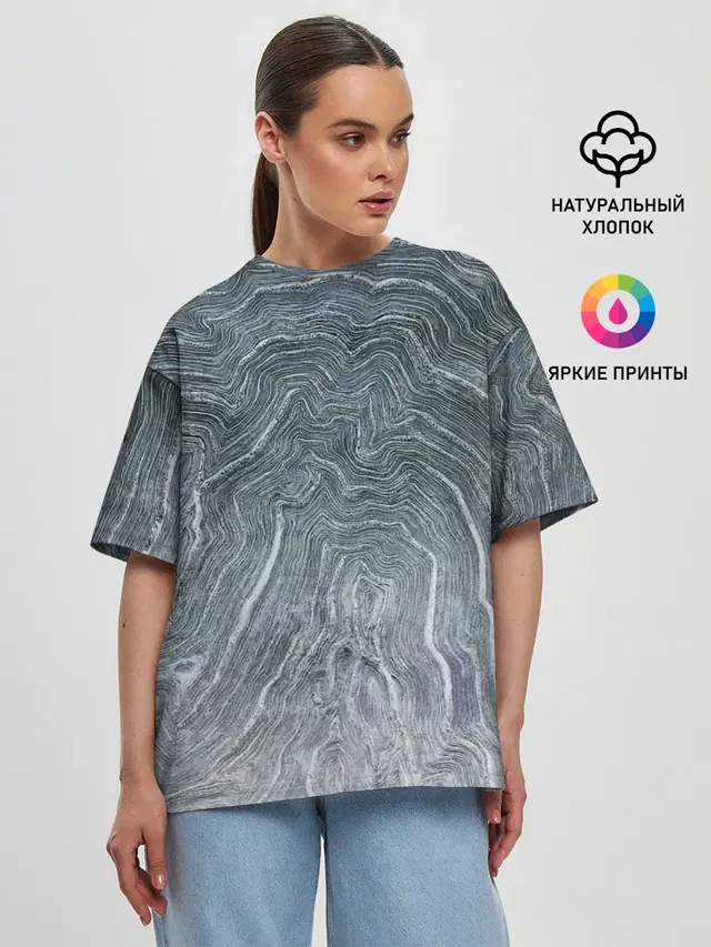 Женская футболка оверсайз