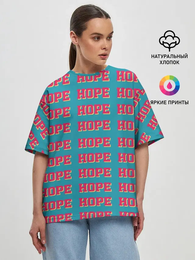 Женская футболка оверсайз