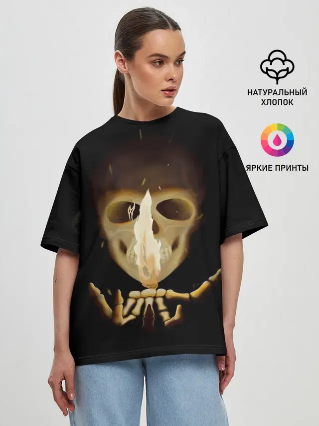 Женская футболка оверсайз