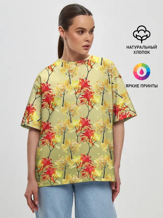 Женская футболка оверсайз