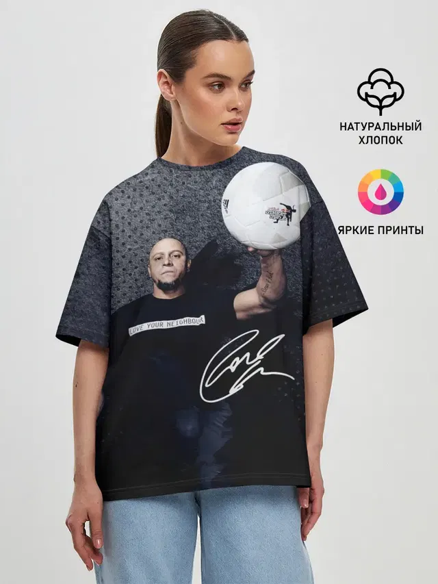 Женская футболка оверсайз