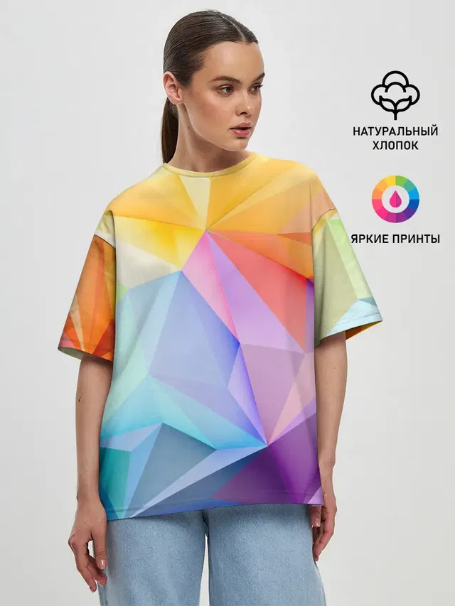 Женская футболка оверсайз