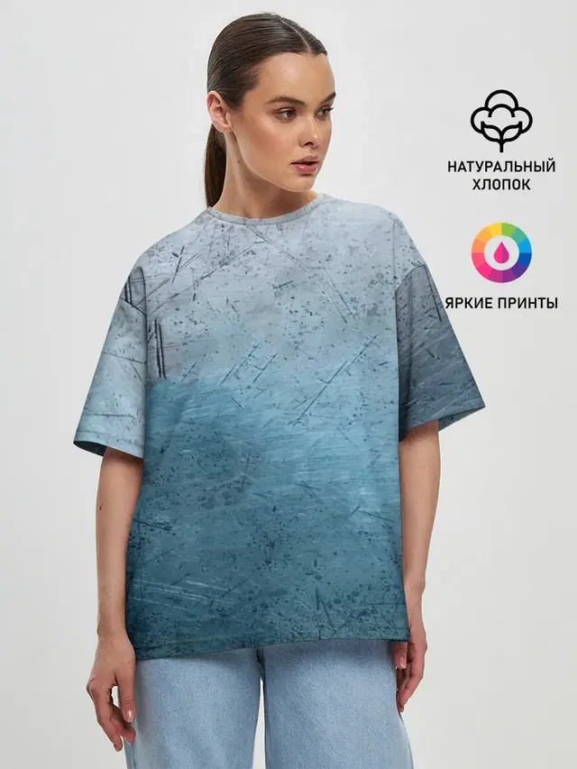 Женская футболка оверсайз