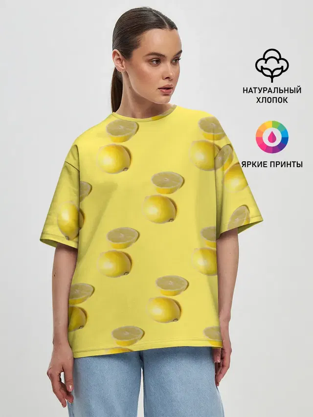 Женская футболка оверсайз