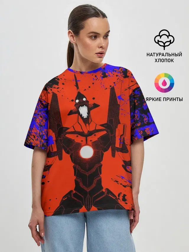 Женская футболка оверсайз