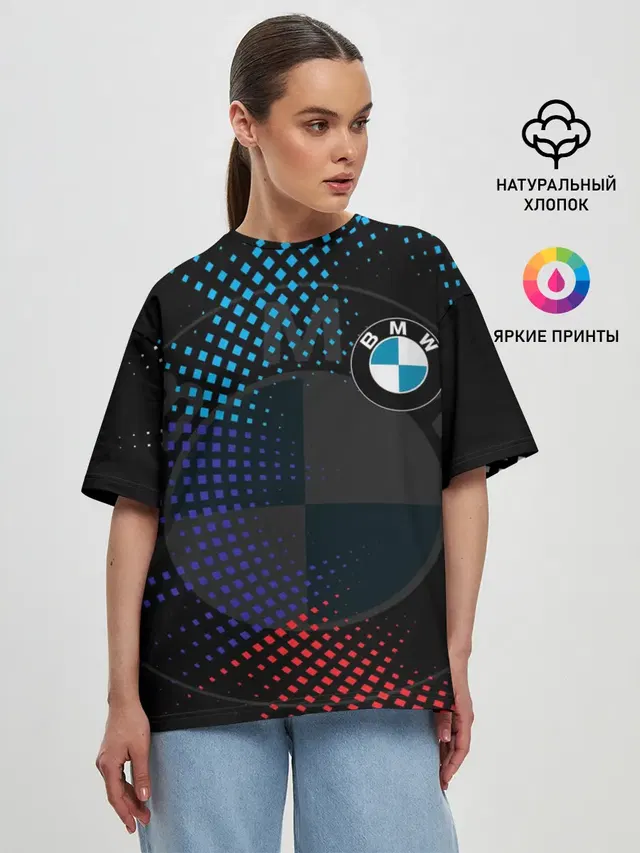 Женская футболка оверсайз
